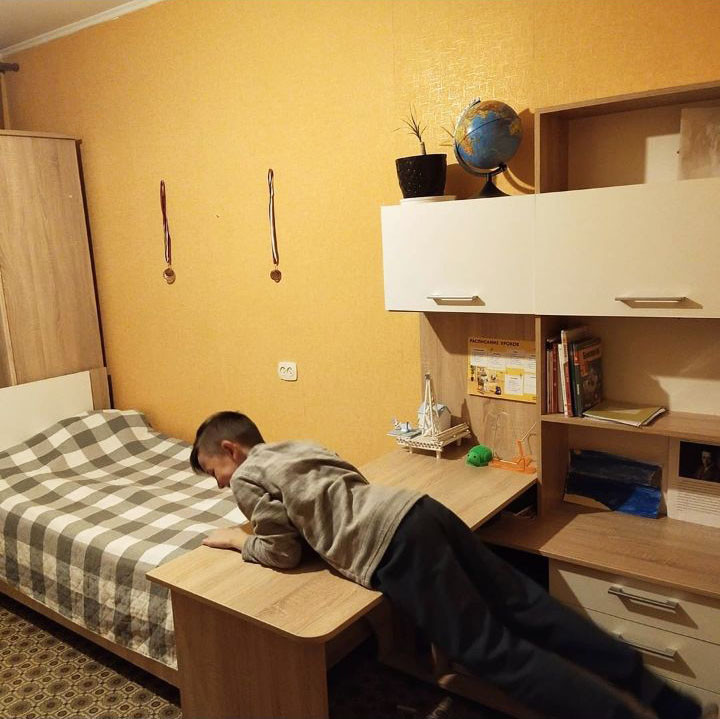 Стол письменный Гарвард эргономик 130 3ящ ПР Сонома/белый — изображение 6
