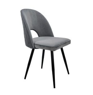 Стул Молли ромб ткань бренди 23 (grey)/каркас черный