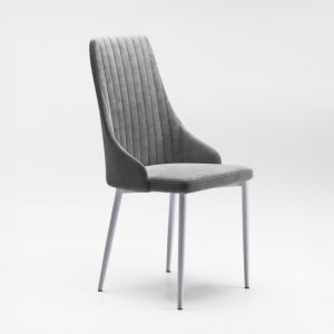 Стул Аника ткань бренди 23 (grey)/каркас белый