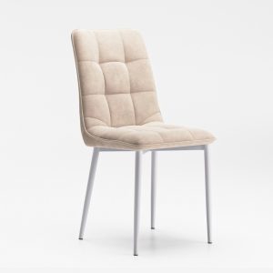 Стул Дарлинг ткань бренди 37 (beige)/каркас белый