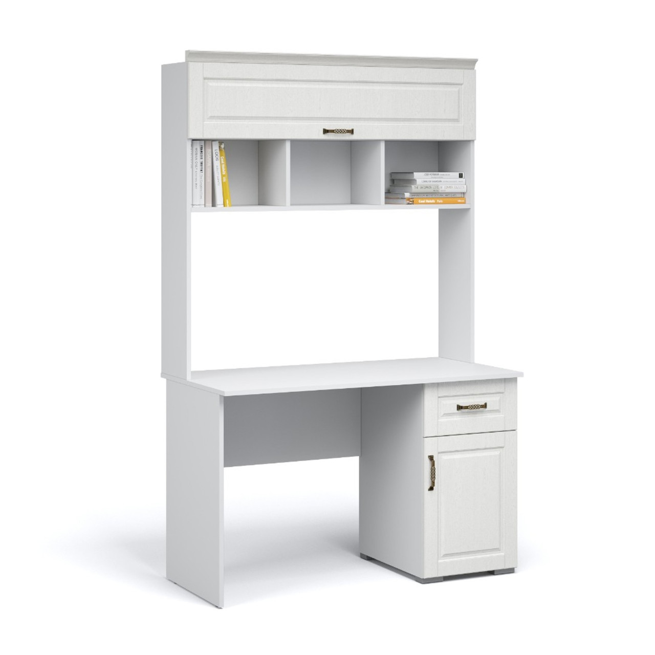 Система Лацио Карниз надстройки стола Белое дерево — изображение 4