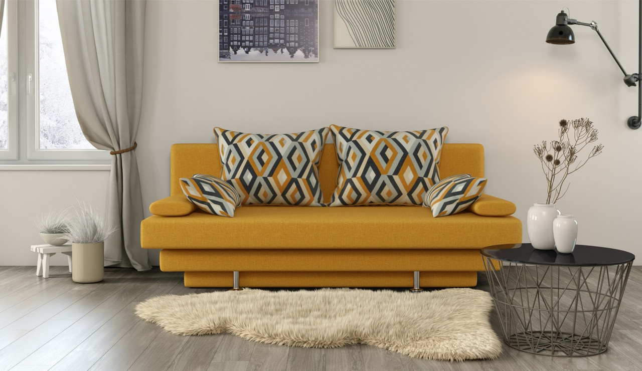 Диван "Вика" ткань Savana yellow /escada ochre — изображение 5