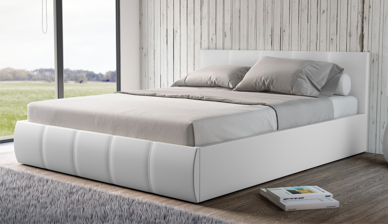 Кровать Верона с подъемным механизмом 140х200 Teos white — изображение 3
