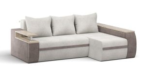 Диван угловой «Атика New» угол ПР «Г» шенилл Shape walnut/dream stone