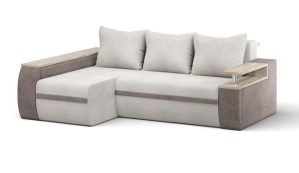 Диван угловой «Атика New» угол ЛВ «7» шенилл Shape walnut/dream stone