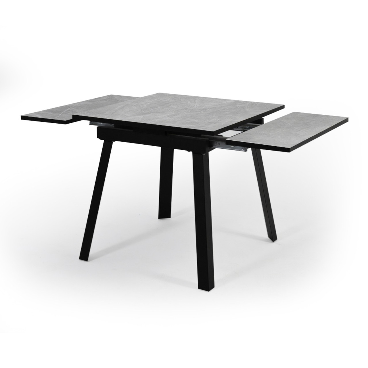 Стол Саен 54 Пластик Каспий срез камня 721/черный муар — изображение 2
