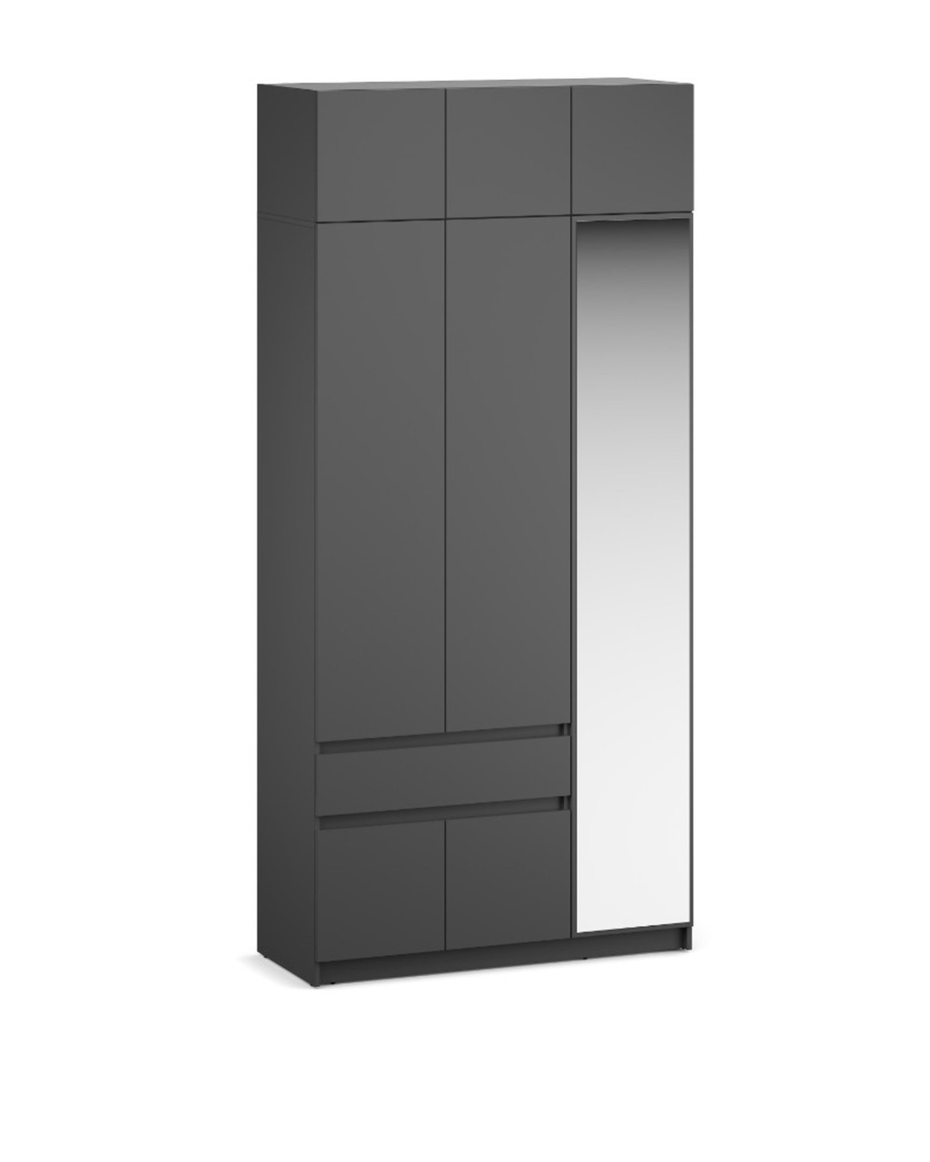 Система Феникс-3 Шкаф 120 5д1ящ зерк (н) Графит — изображение 8