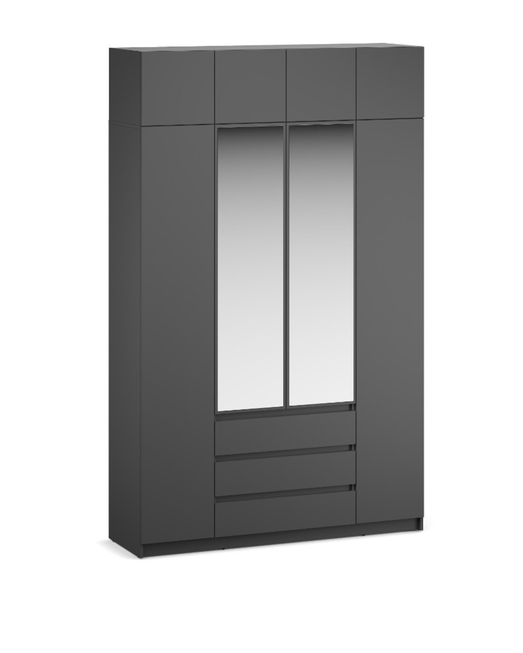 Система Феникс-3 Шкаф зерк (н) 160 4д3ящ Графит — изображение 3