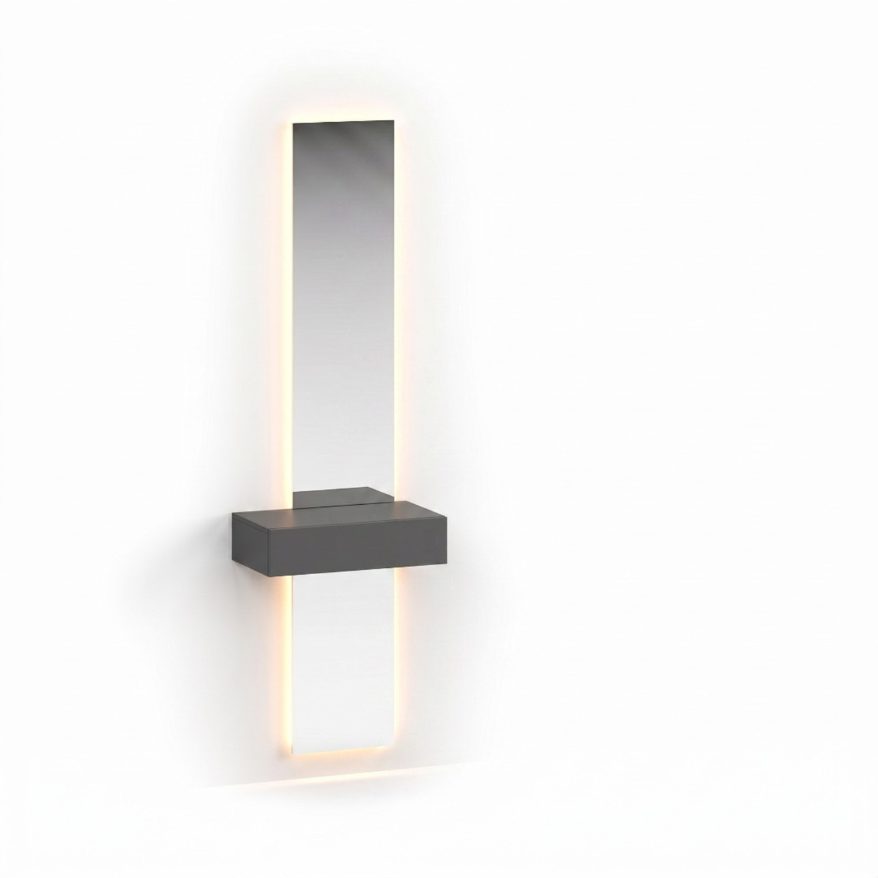 Система Феникс-2 Вайт Шкаф 2д Белый/Фон эбони+Консоль 60+Зеркала LED — изображение 8